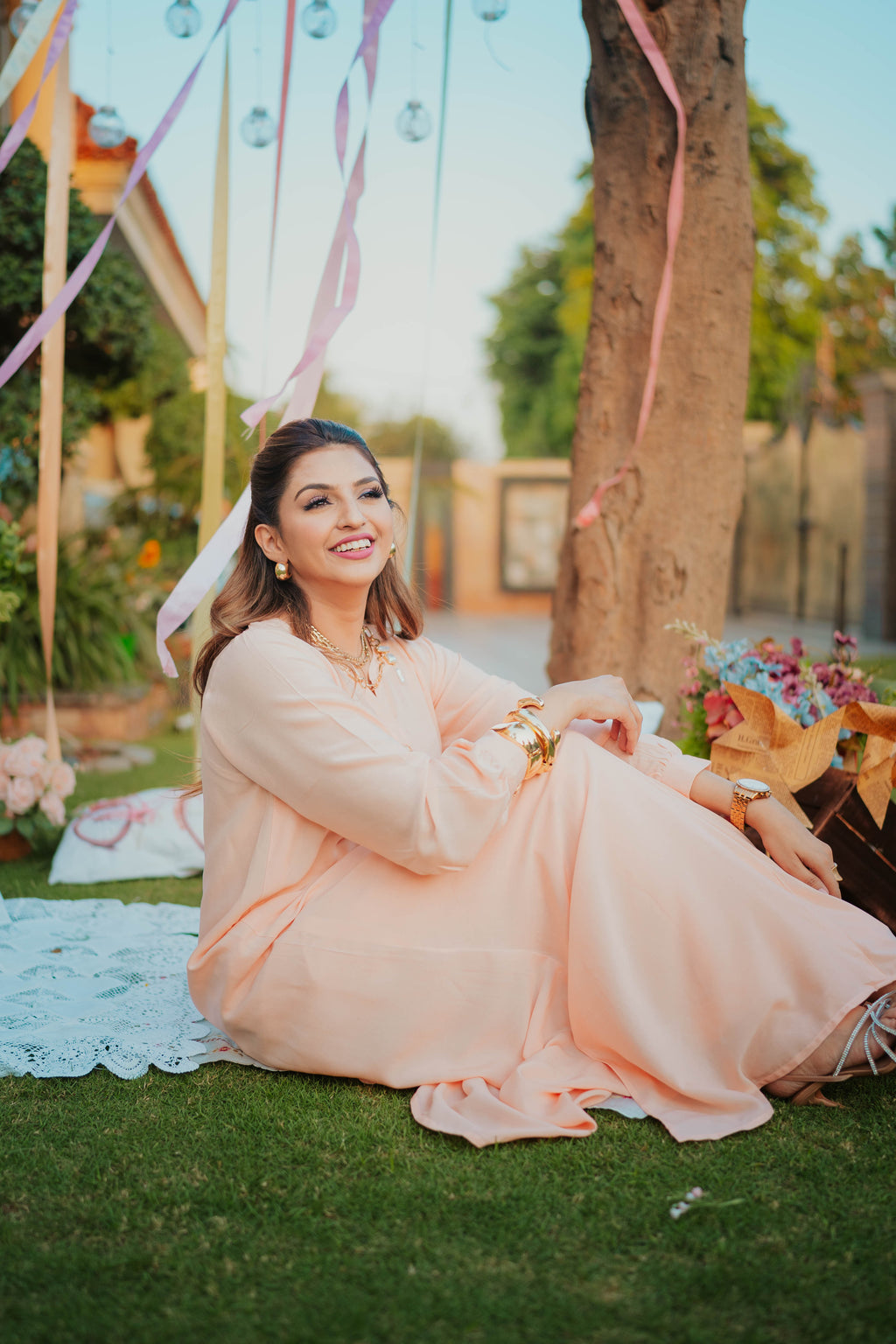 Peach Cord Set