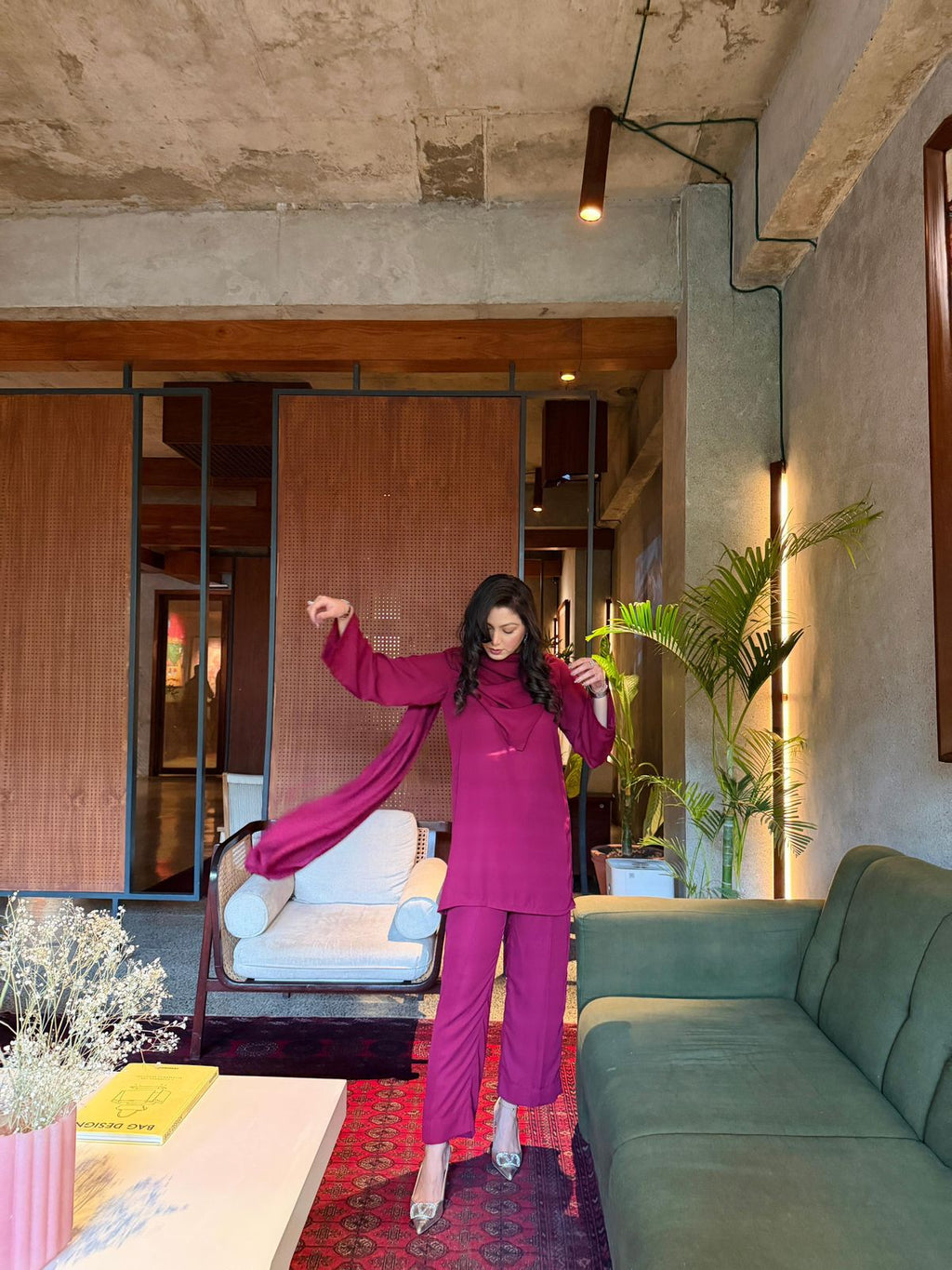 Dress Wine Drape Set